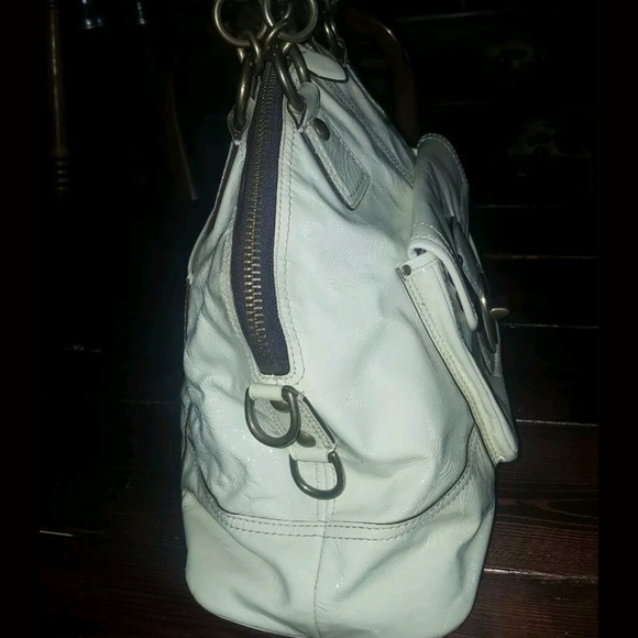 ***SOLD*** COACH FRANCINE IVORY LEGACY Satchel - Picture 3 of 8